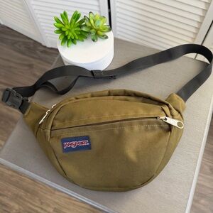 Jansport “Fifth Avenue” Fanny Pack Belt Bag Army Olive Green Oval